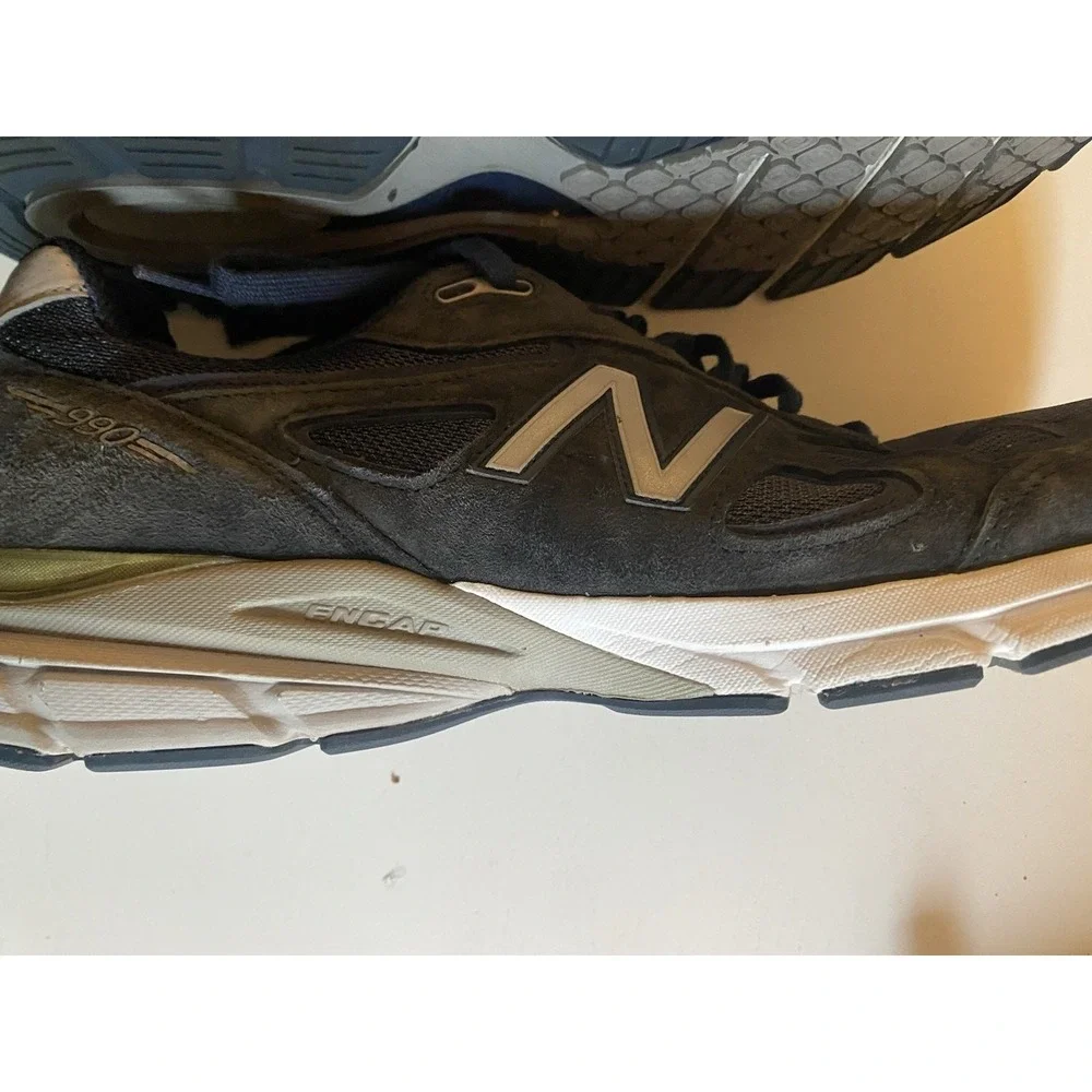 New‎ Balance 990v4 M990NV4 Navy Suede Retails $140 Size 14 Mens  Casual Shoes